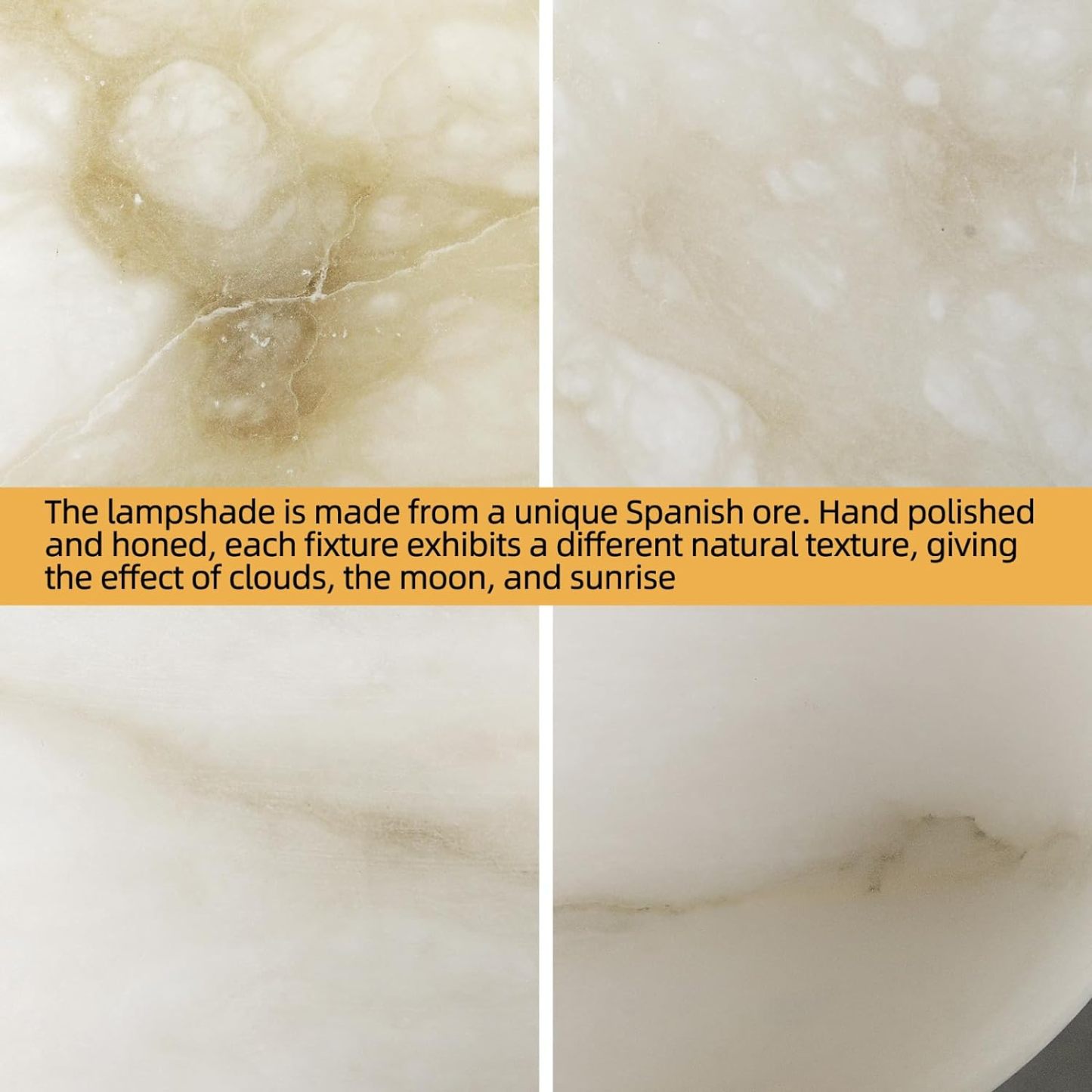 Capsule/Bilayer/Raindrop Type Alabaster Marble Modern Pendant for All Scene-Fullstarlighting