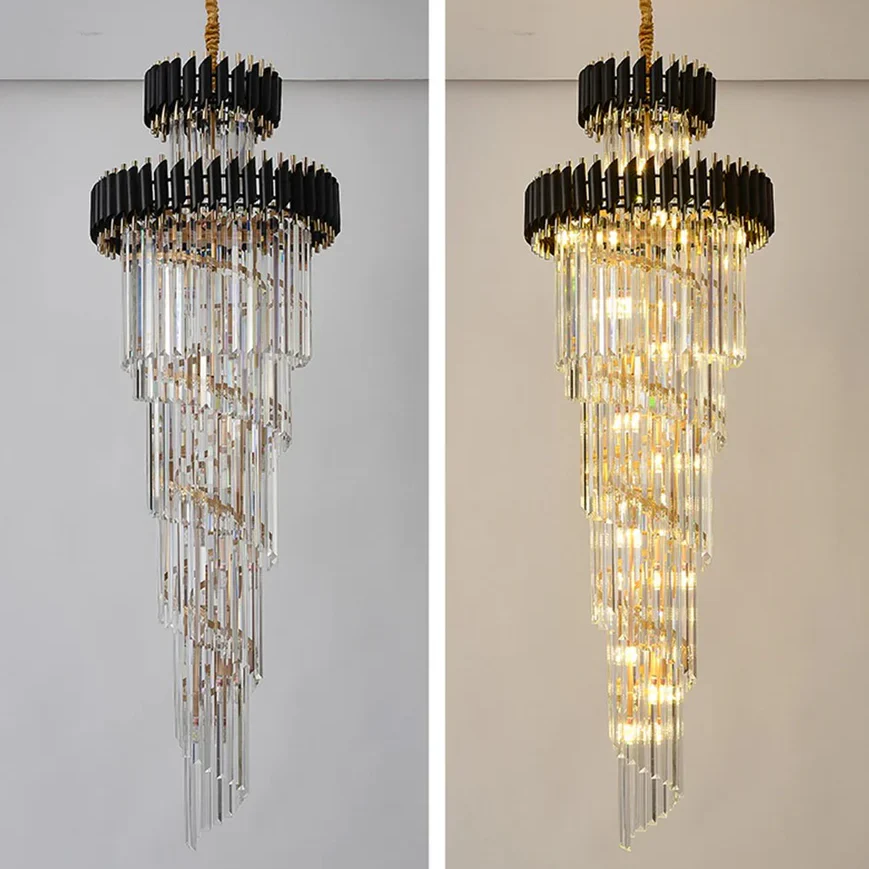 CYRUS MULTIPLE TIER CRYSTAL CHANDELIER