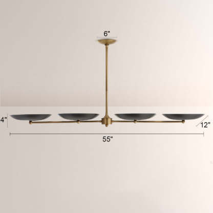 Griffith Bronze Linear Chandelier-Fullstarlighting