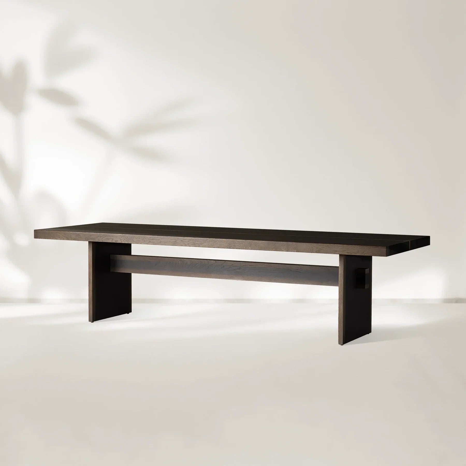 Mihaela Dining Table Handcrafted Romanian Oak With Walnut Veneer-Fullstarlighting