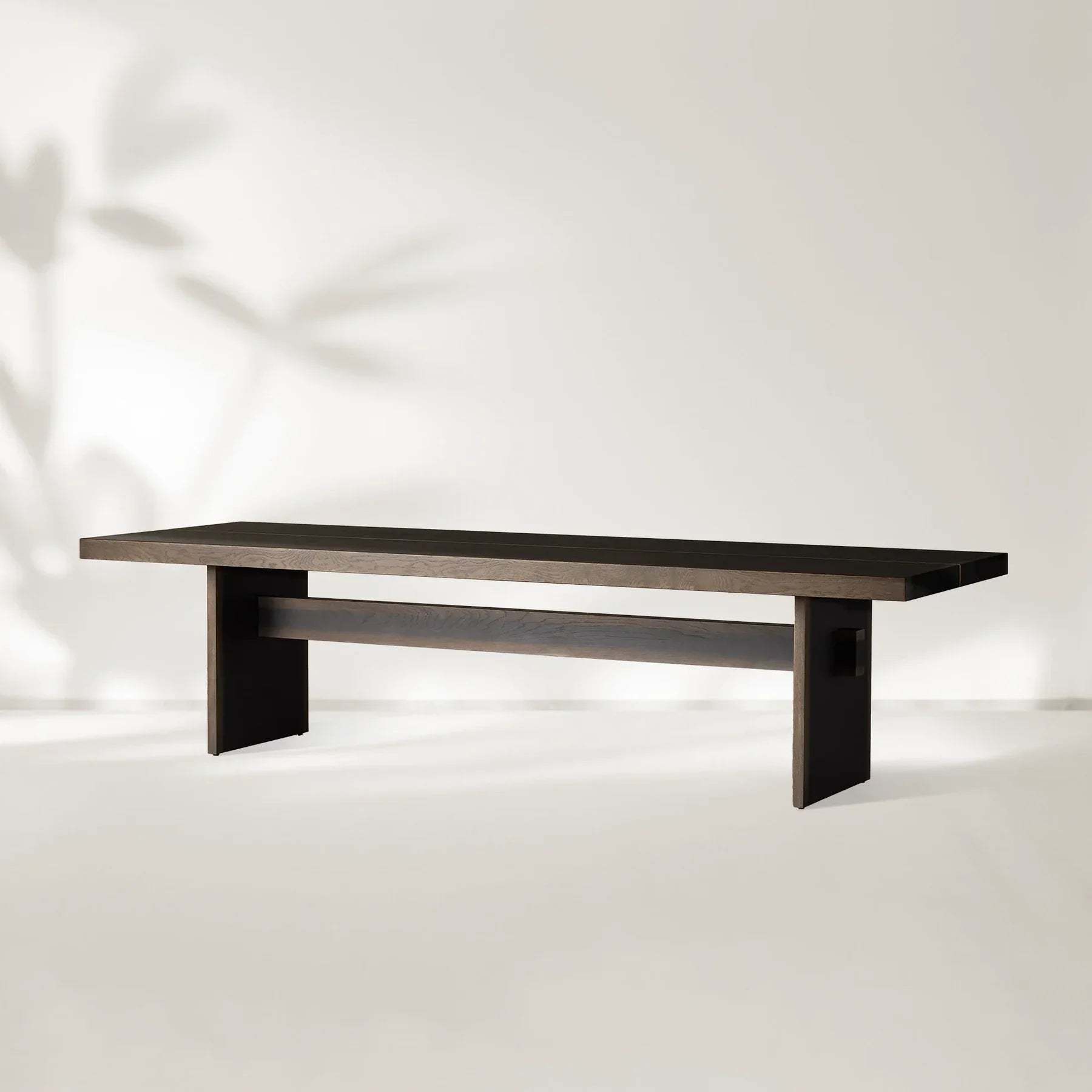 Mihaela Dining Table Handcrafted Romanian Oak With Walnut Veneer