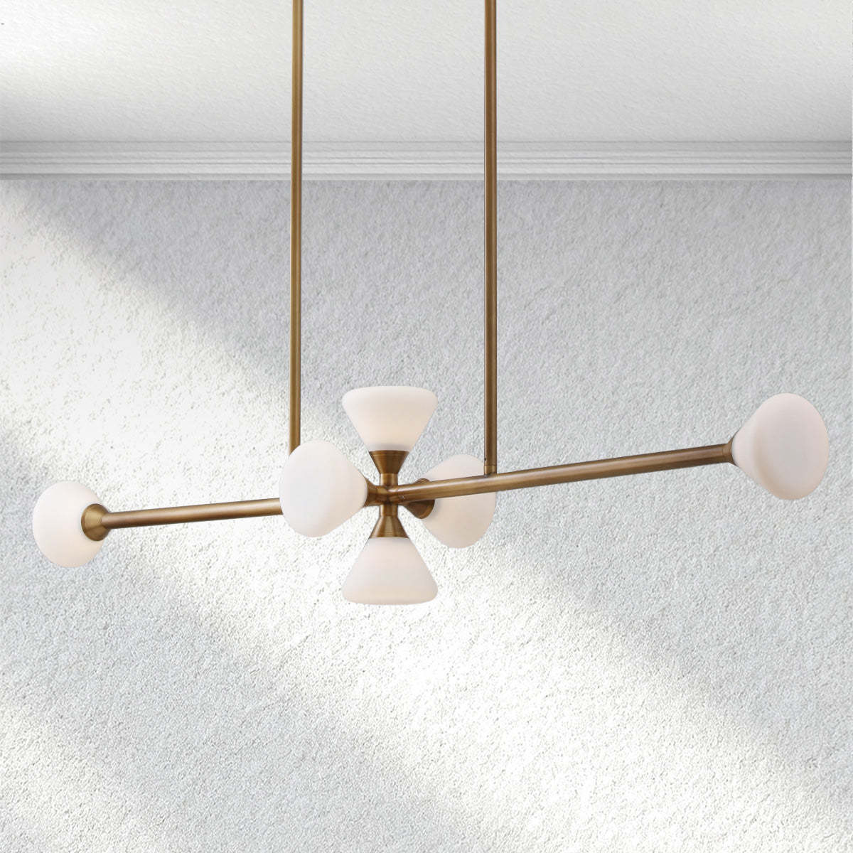 Opaline Linear Chandelier