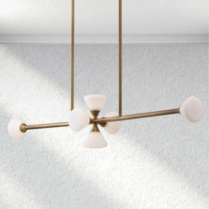 Opaline Linear Chandelier