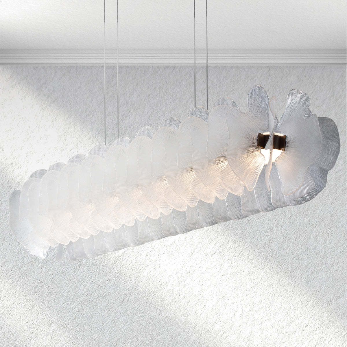 Jellyfish Rectangular Chandelier,living room ethereal glass Chandelier