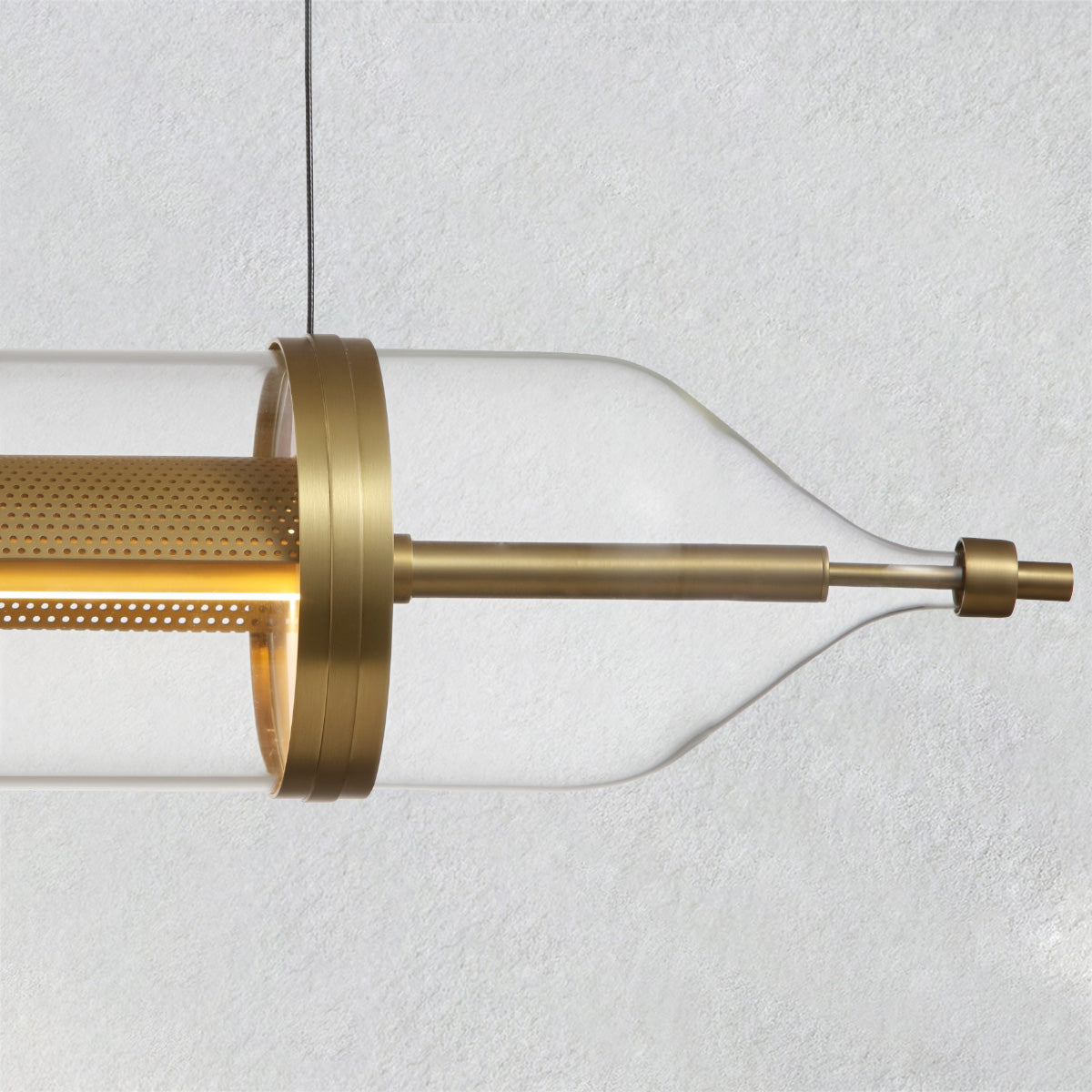 Ethereal Linear Glass Chandelier-Fullstarlighting
