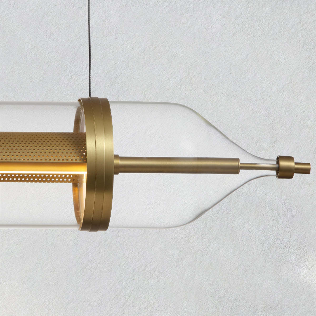 Ethereal Linear Glass Chandelier