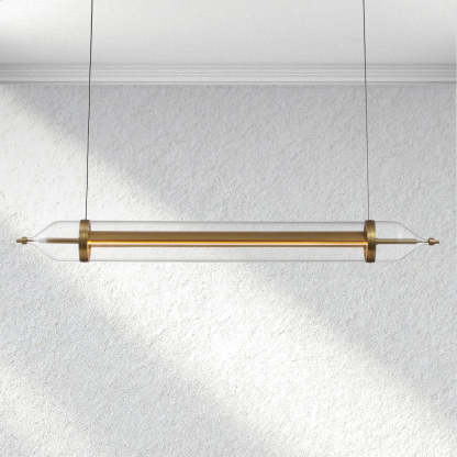 Ethereal Linear Glass Chandelier