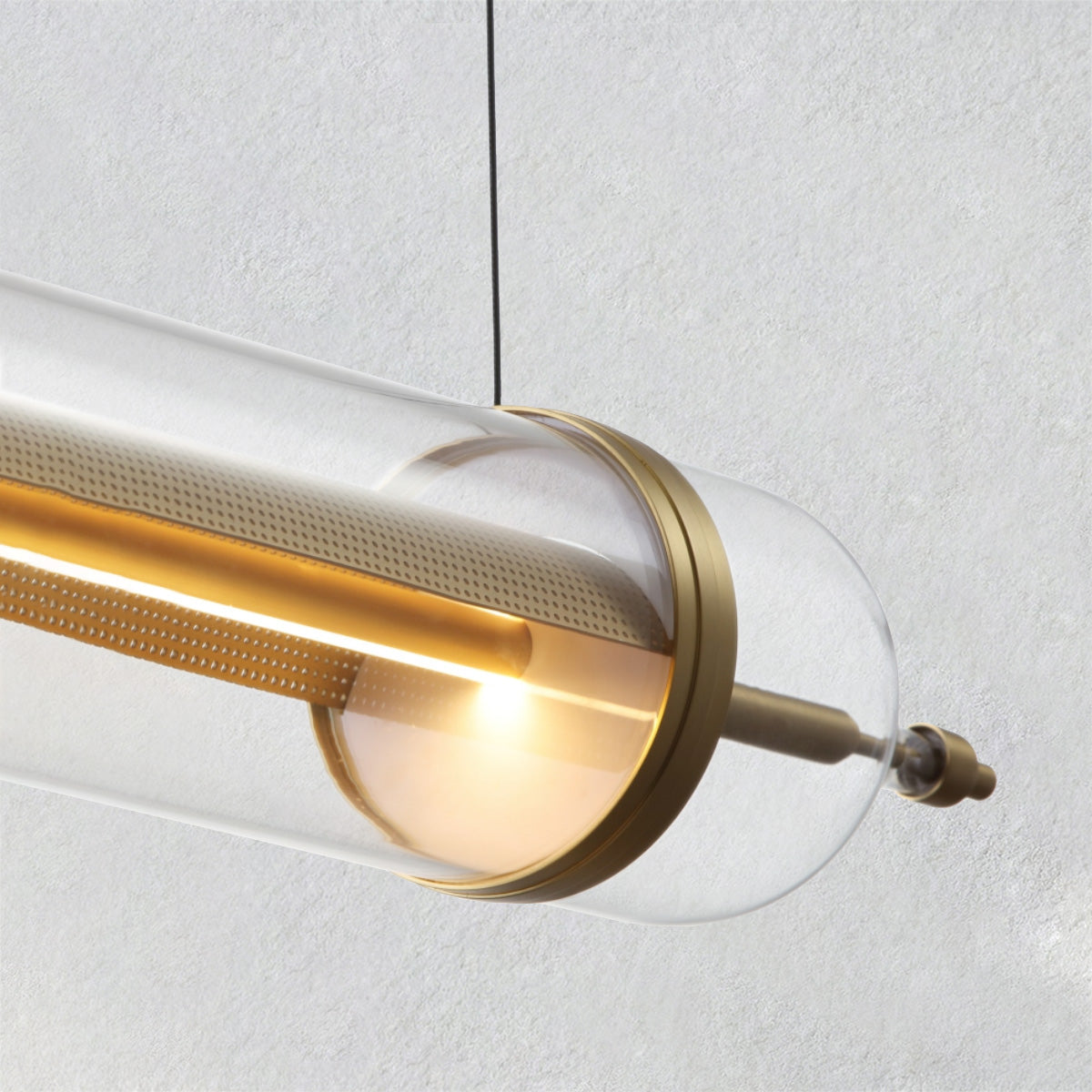 Ethereal Linear Glass Chandelier-Fullstarlighting