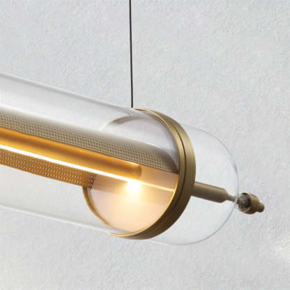 Ethereal Linear Glass Chandelier