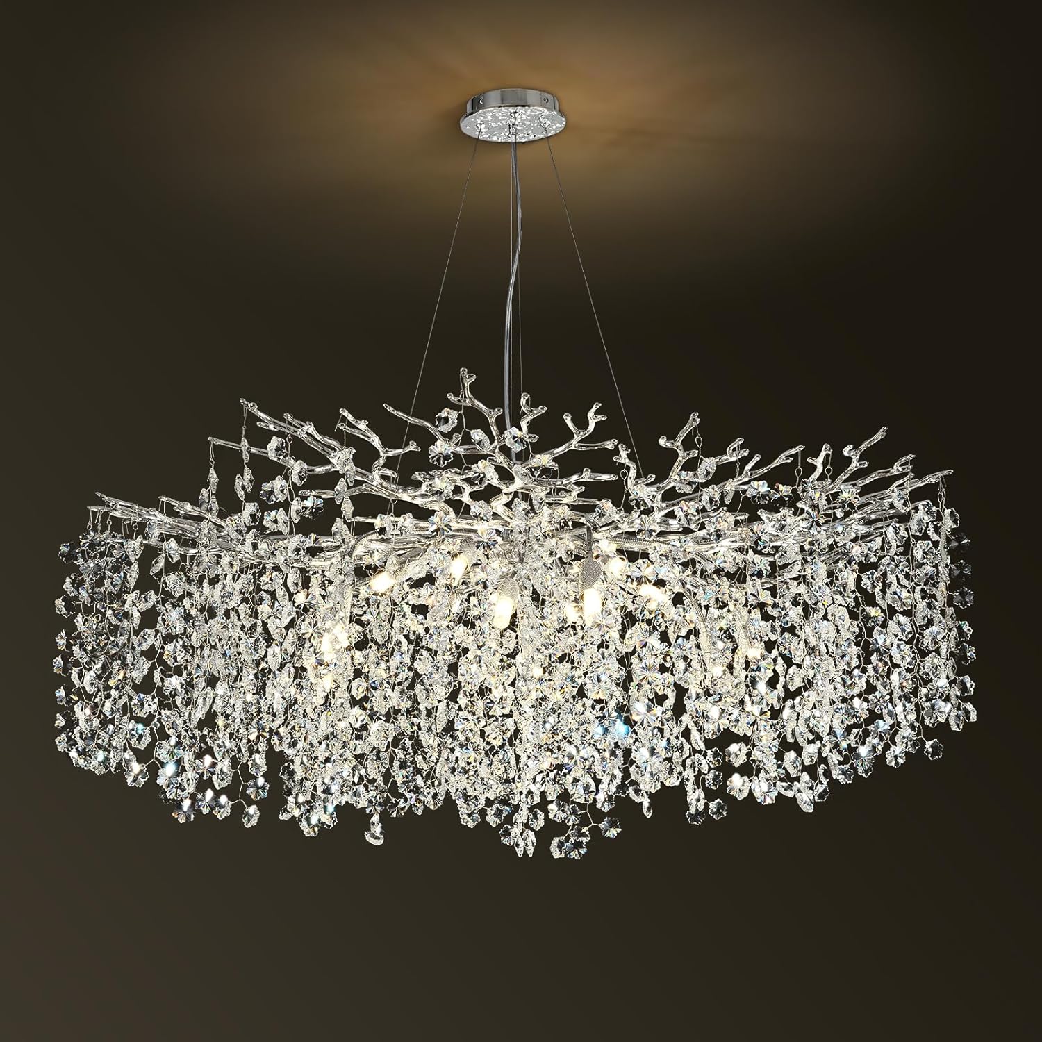 Snow Tree Branch Crystal Chandelier for All Rooms 30" 40" 55"-Fullstarlighting