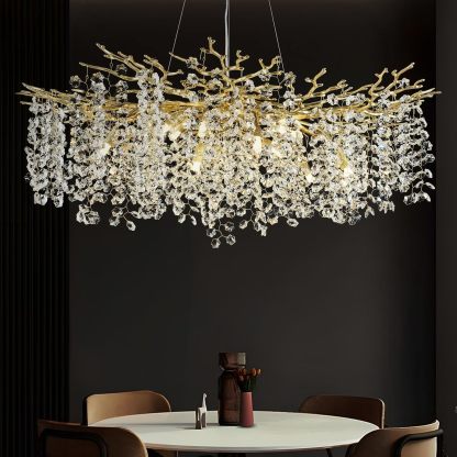 Snow Tree Branch Crystal Chandelier for All Rooms 30" 40" 55"-Fullstarlighting