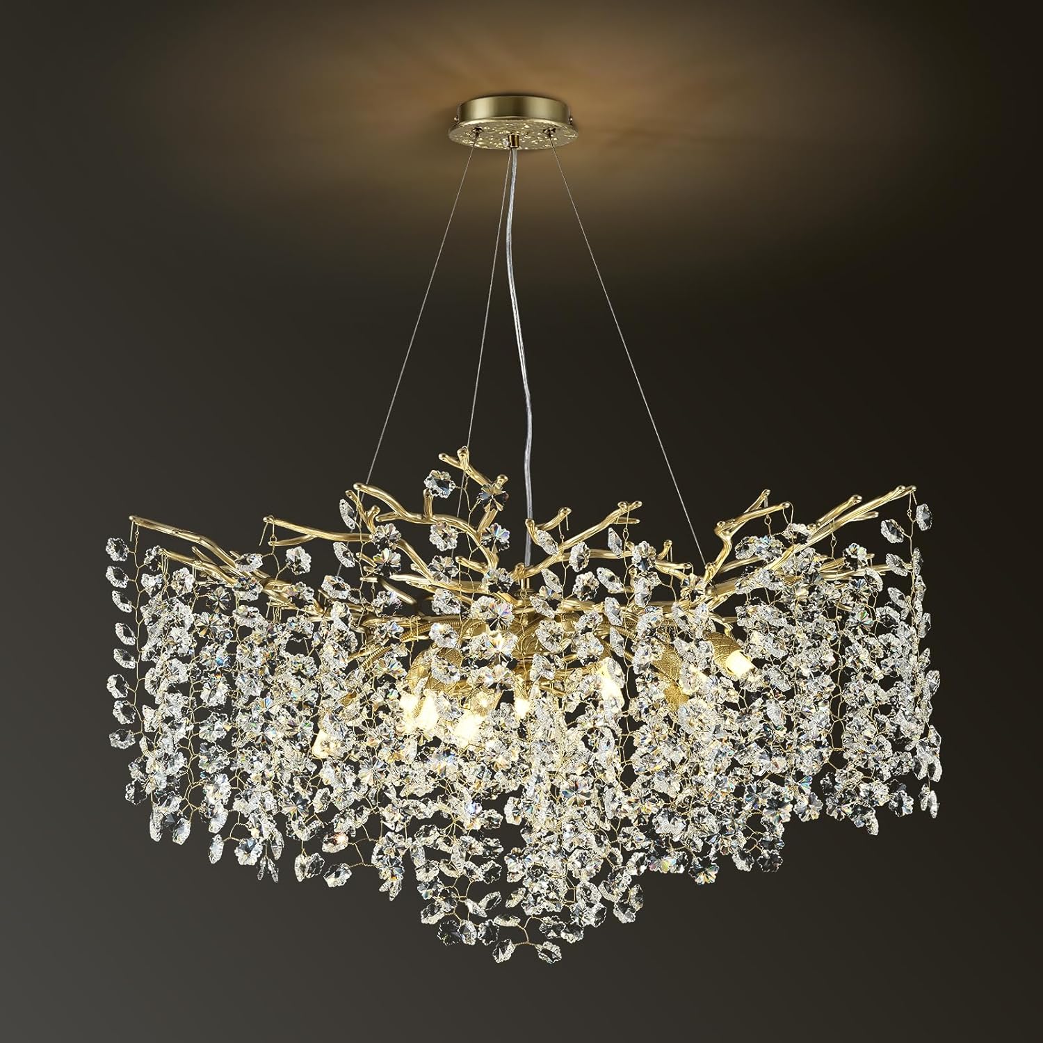 Snow Tree Branch Crystal Chandelier for All Rooms 30" 40" 55"-Fullstarlighting