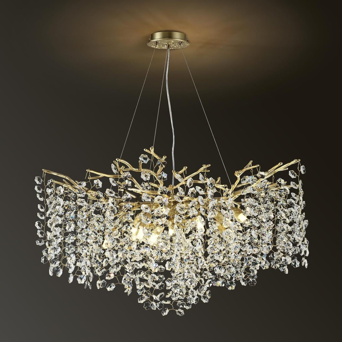 Snow Tree Branch Crystal Chandelier for All Rooms 30" 40" 55"-Fullstarlighting