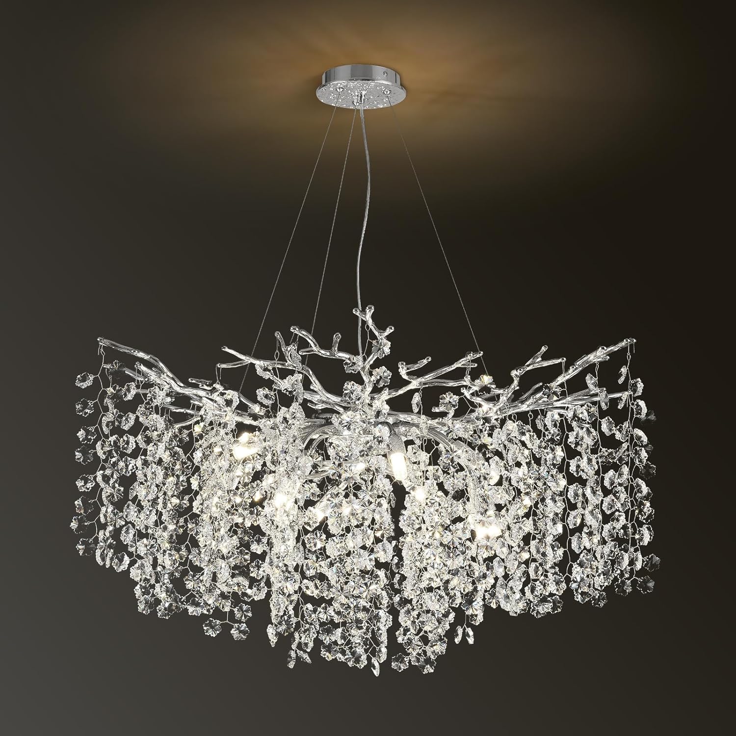 Snow Tree Branch Crystal Chandelier for All Rooms 30" 40" 55"-Fullstarlighting
