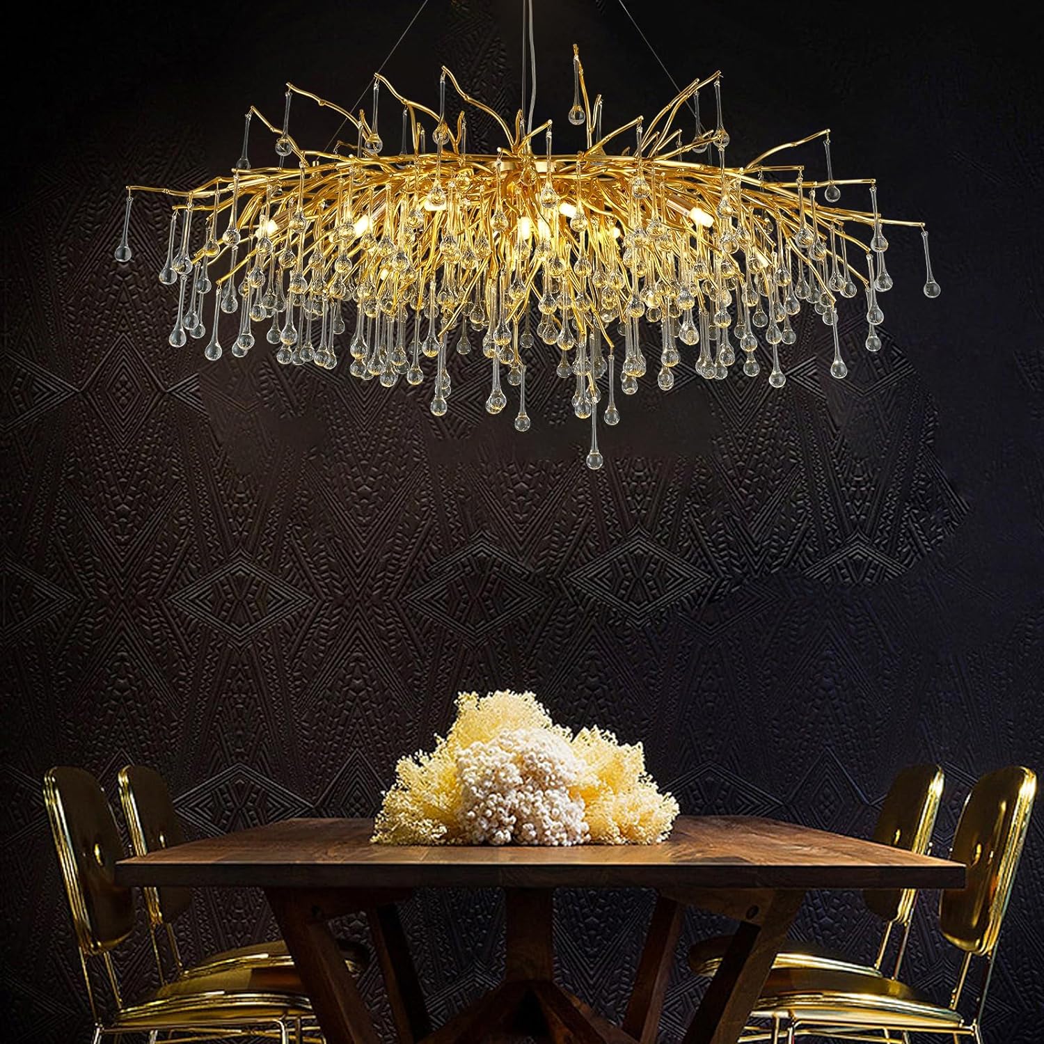 Raindrop Tree Branch Chandelier 23" 47"-Fullstarlighting