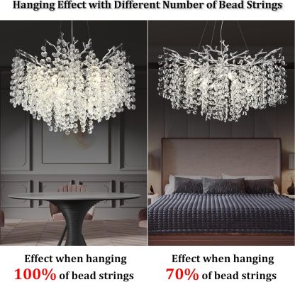 Snow Tree Branch Crystal Chandelier for All Rooms 30" 40" 55"-Fullstarlighting