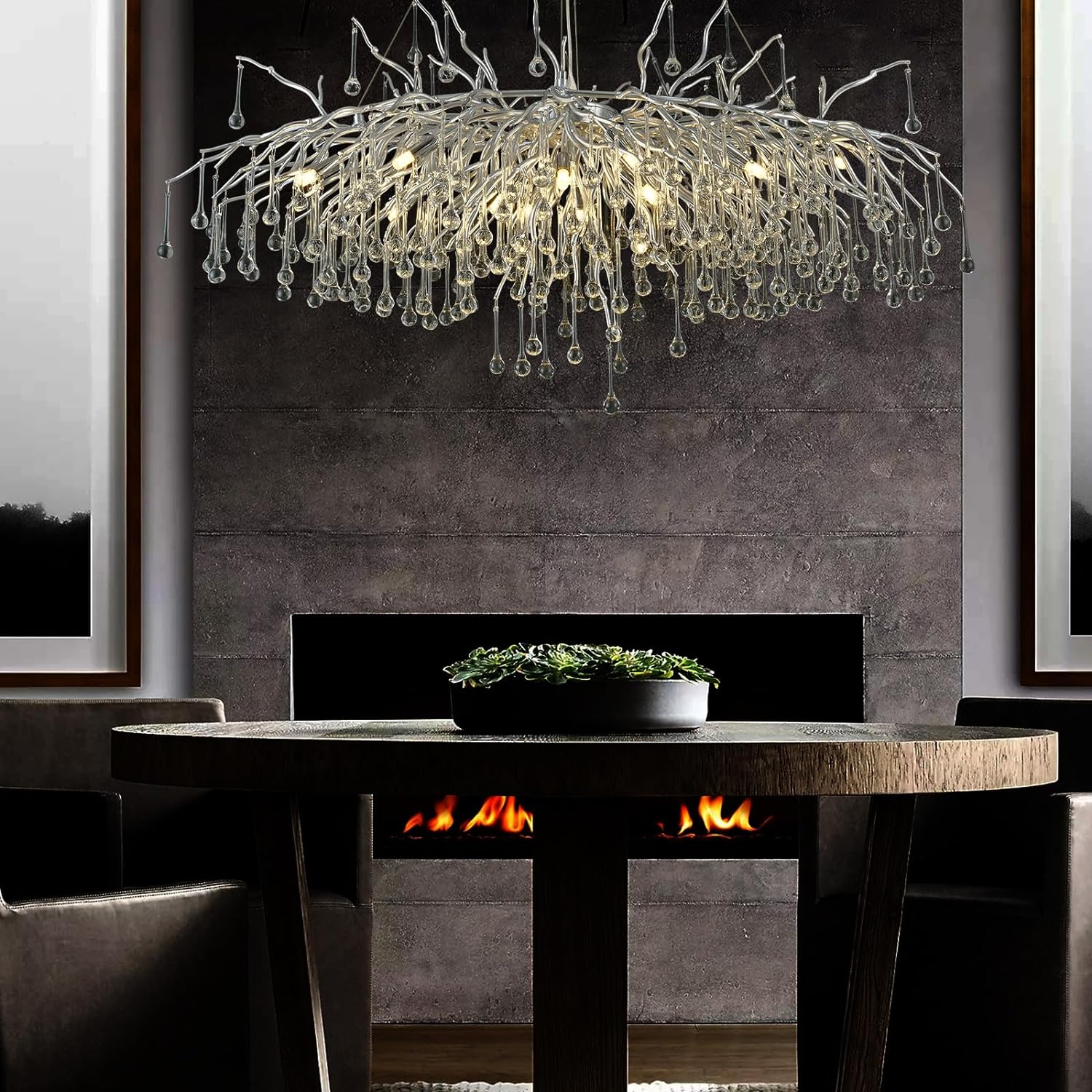 Raindrop Tree Branch Chandelier 23" 47"-Fullstarlighting