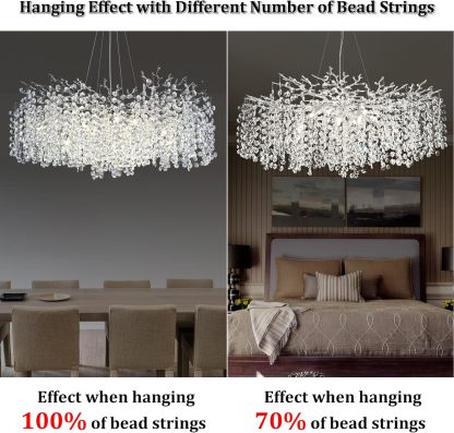 Snow Tree Branch Crystal Chandelier for All Rooms 30" 40" 55"-Fullstarlighting