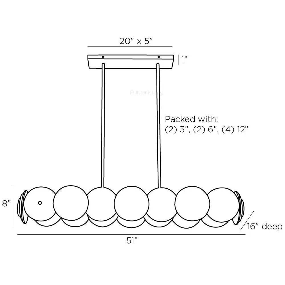 Kinlee Chandelier 51"-Fullstarlighting