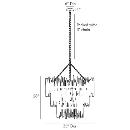 Preslcatt Three Tiered Chandelier