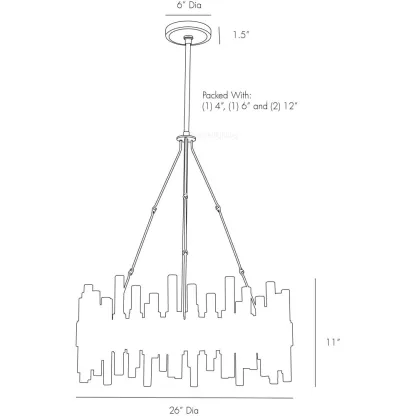 Haslklell Chandelier-Fullstarlighting