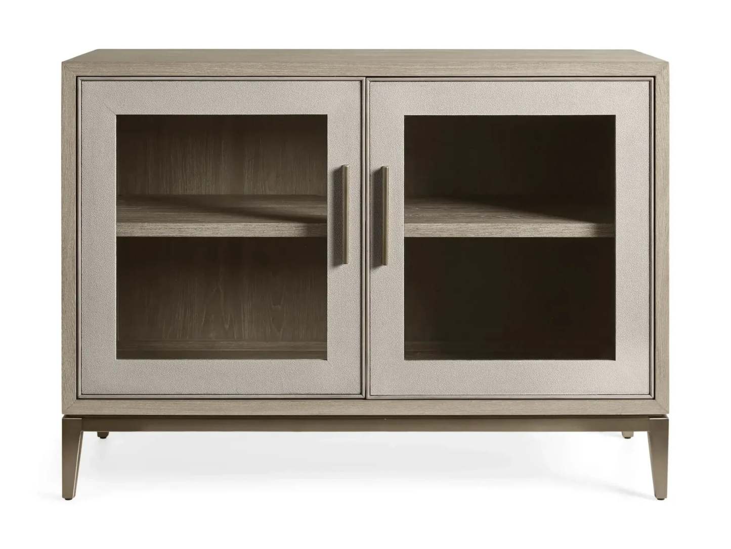 Malone Two Door Cabinet with Glass Doors