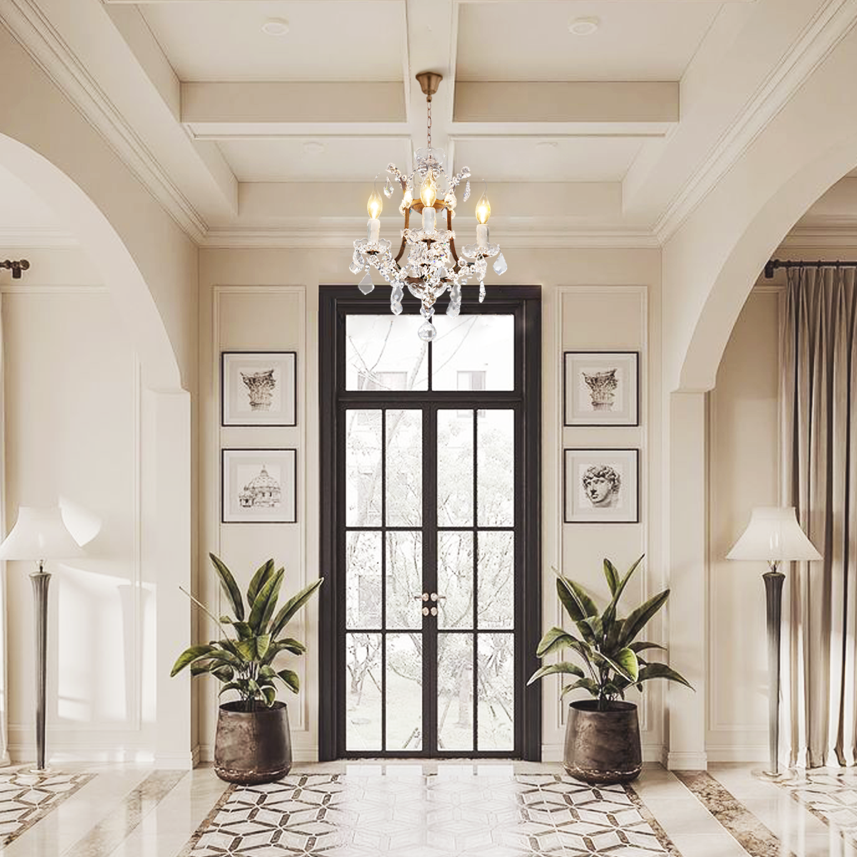 Classical Antique Crystal Chandelier-Fullstarlighting