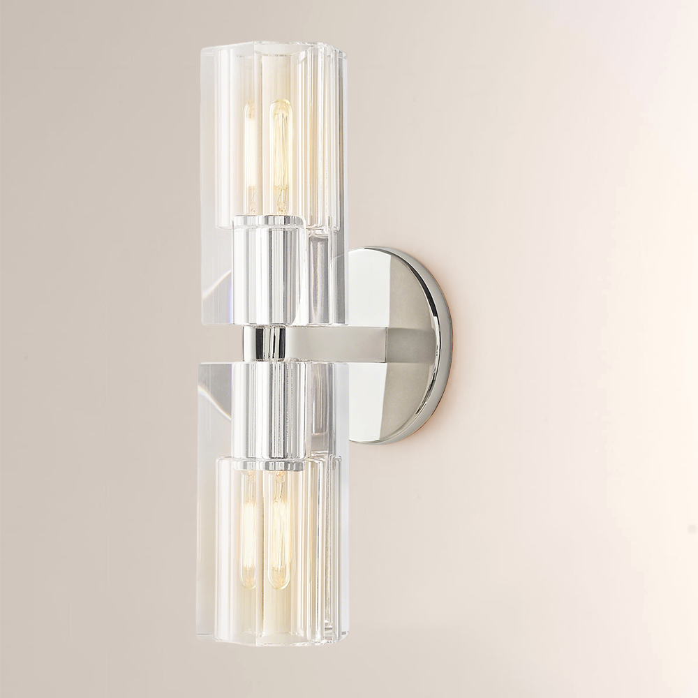 Niko Wine-Glass 2 Lights Wall Sconce,RH,wall lamp for bathroom