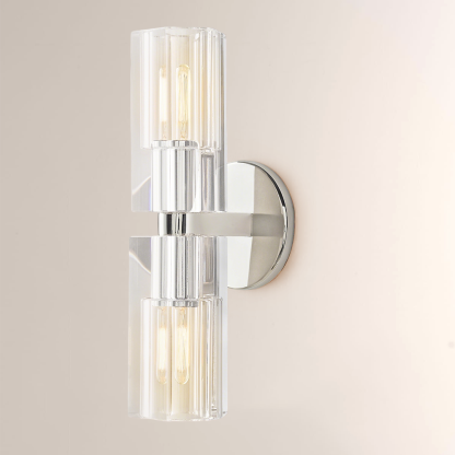 Niko Wine-Glass 2 Lights Wall Sconce