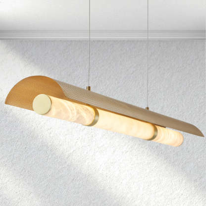 Carey Mirage Alabaster Linear Chandelier
