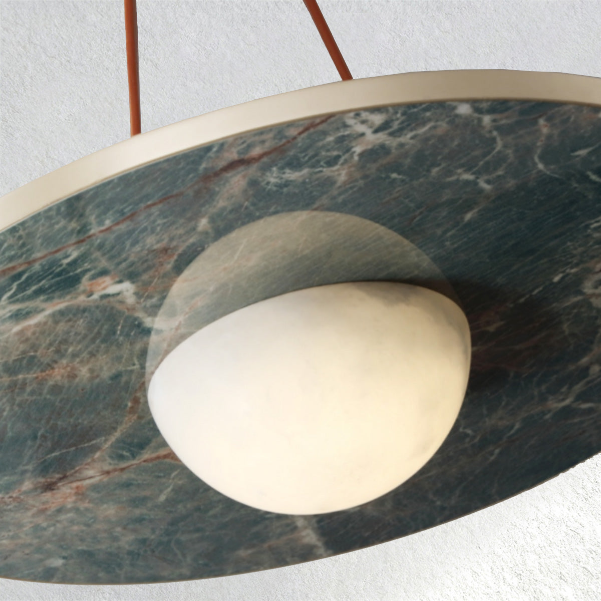 Carey FloatDisc Alabaster Pendant-Fullstarlighting
