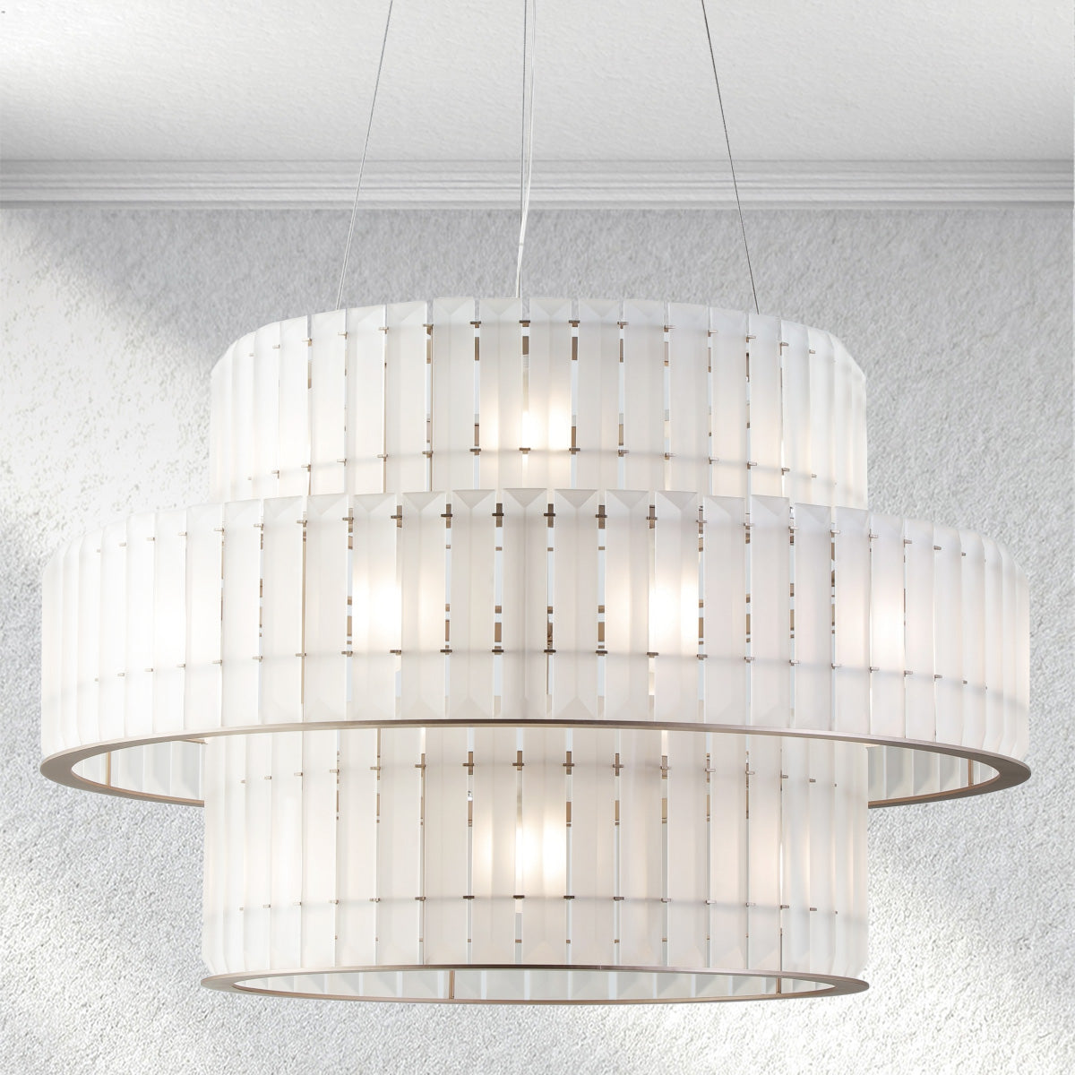 Carey Parallel Round Chandelier-Fullstarlighting