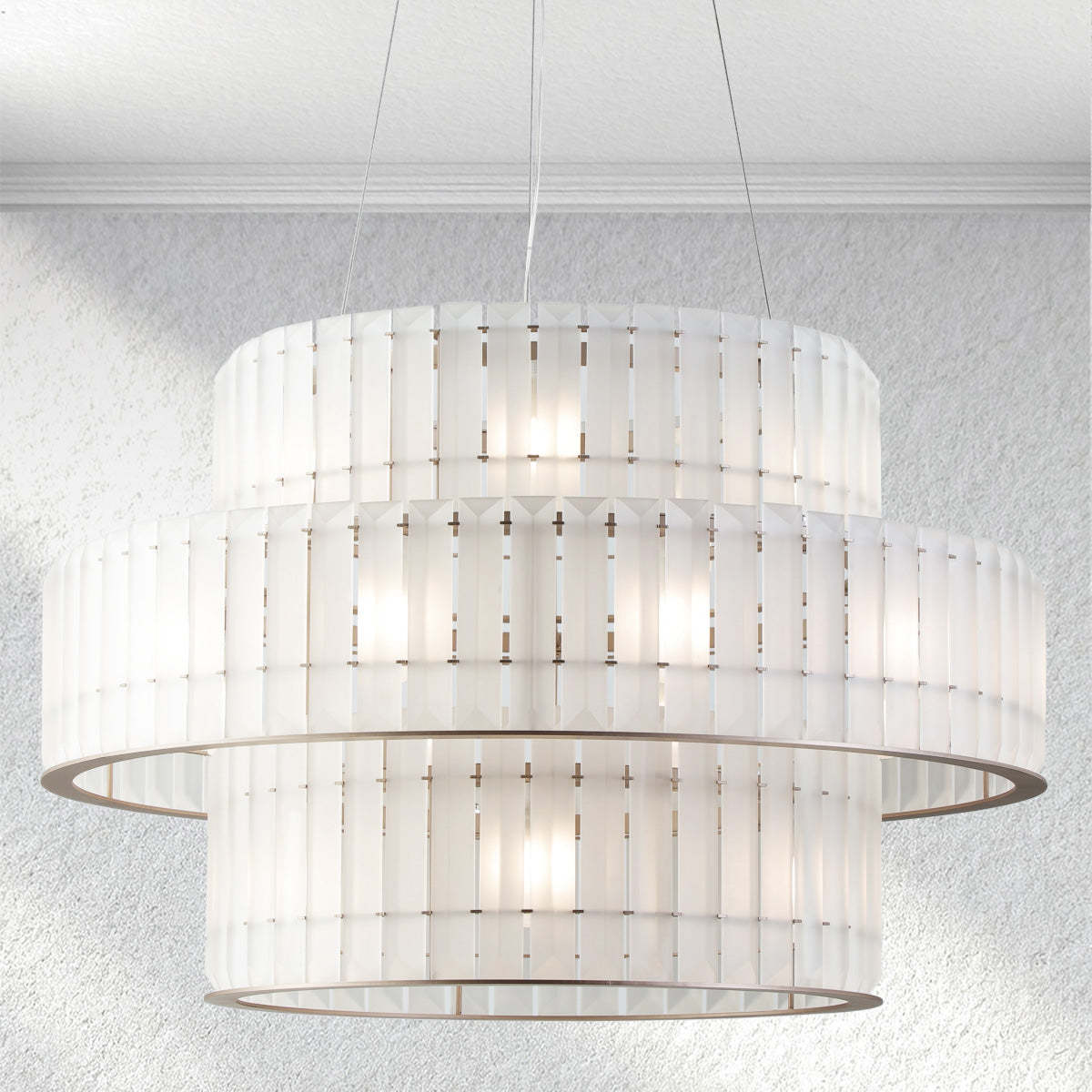 Carey Parallel Round Chandelier-Fullstarlighting