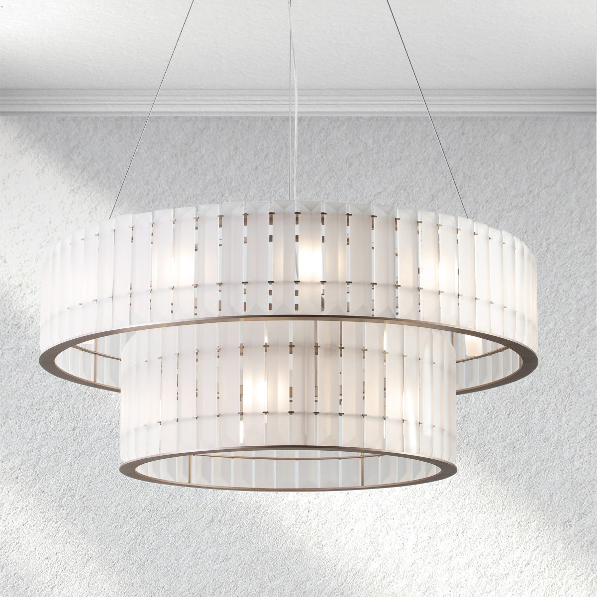 Carey Parallel Round Chandelier-Fullstarlighting