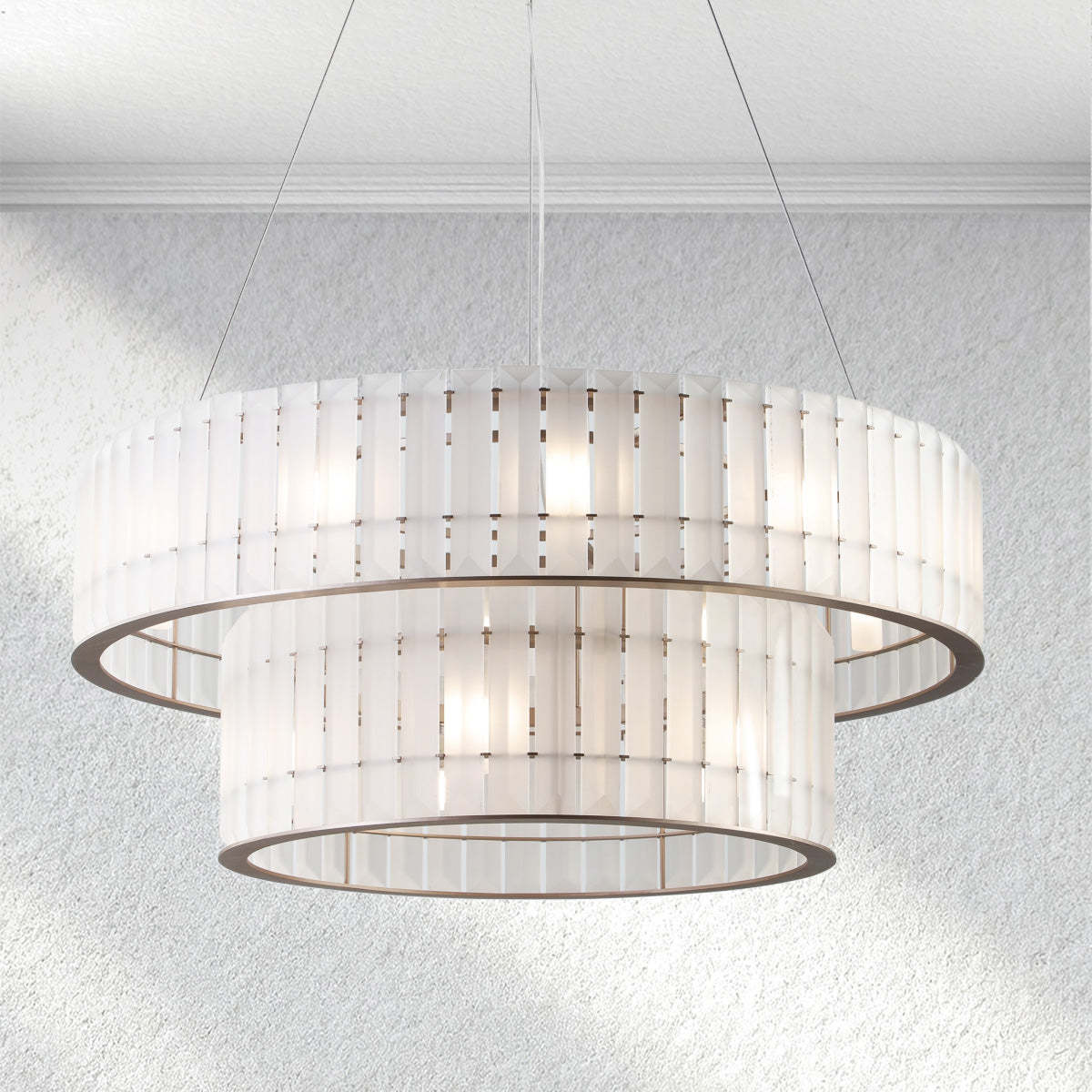 Carey Parallel Round Chandelier-Fullstarlighting