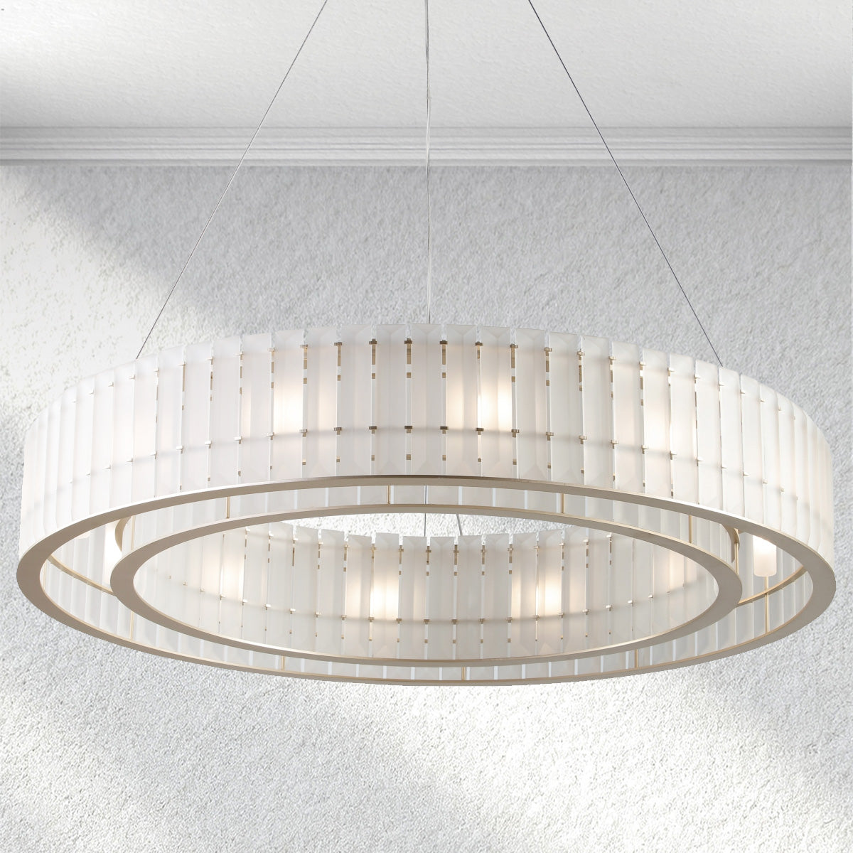 Carey Parallel Round Chandelier-Fullstarlighting