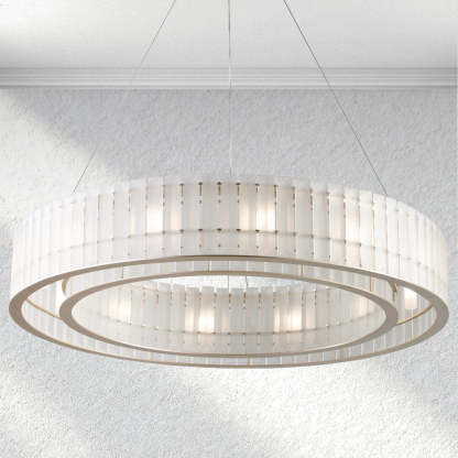 Carey Parallel Round Chandelier-Fullstarlighting