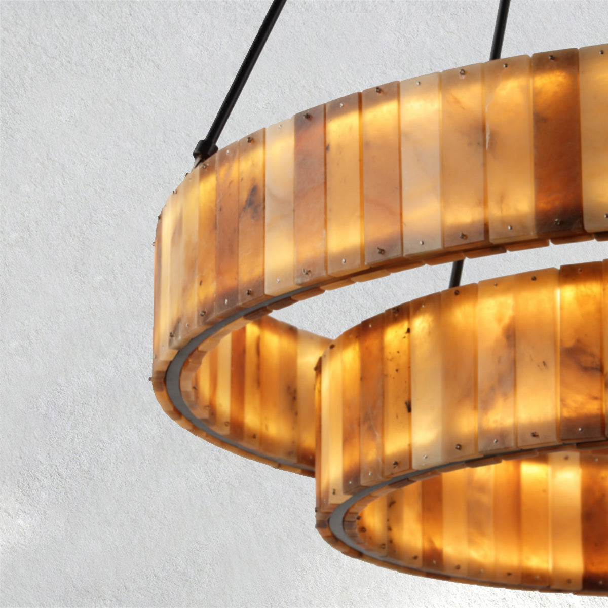 Carey Eterna Alabaster Round Chandelier-Fullstarlighting
