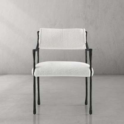 Thaddeus Retro Copper Iron Frame Dining Chair