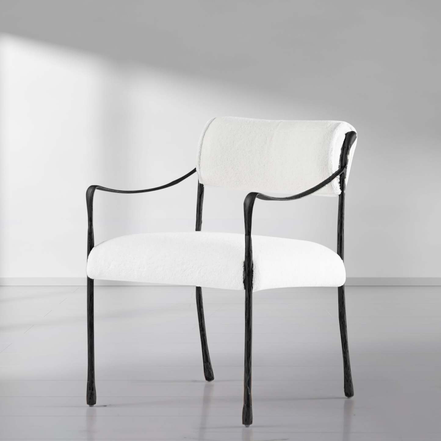 Thaddeus Retro Copper Iron Frame Dining Chair