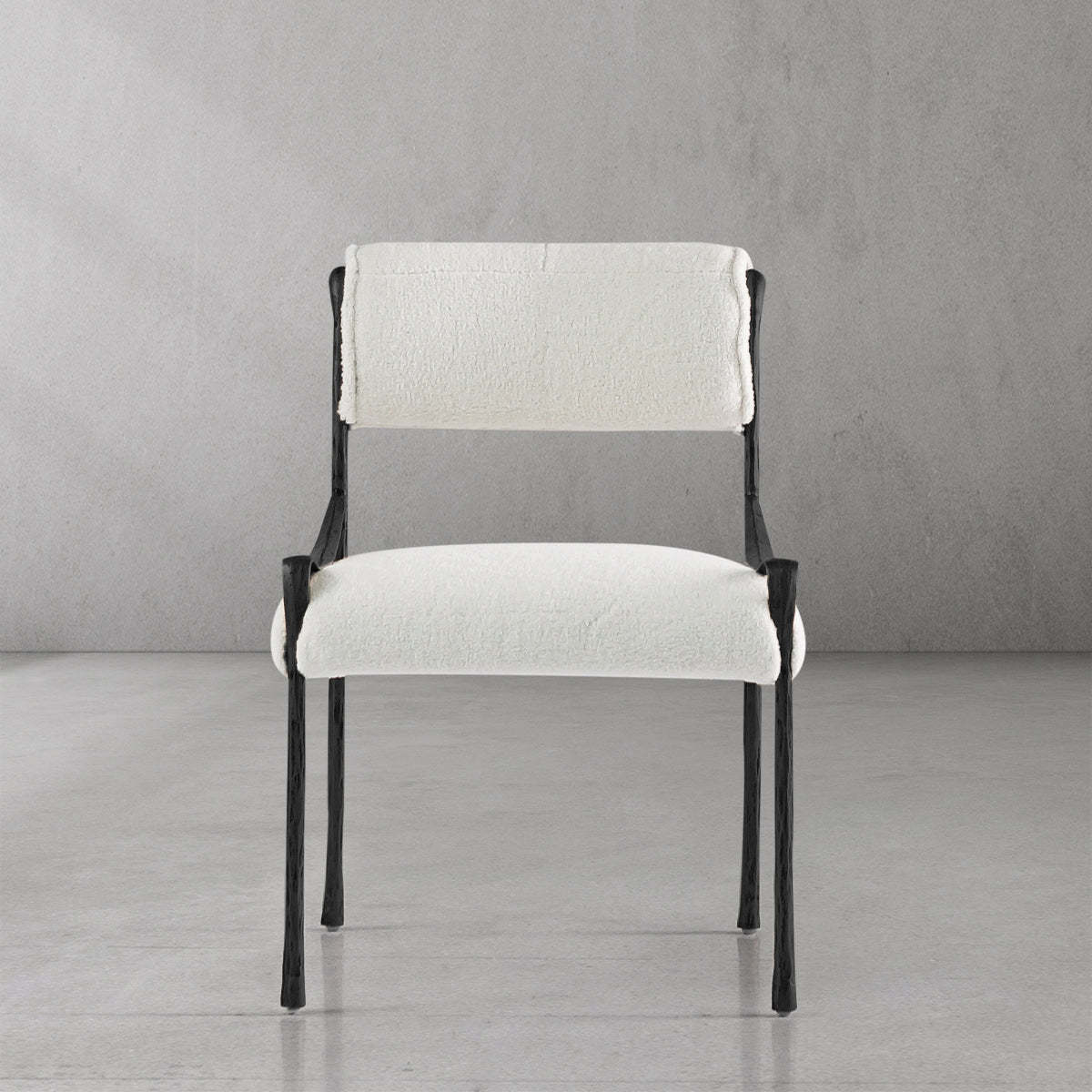 Thaddeus Retro Copper Iron Frame Armless Dining Chair