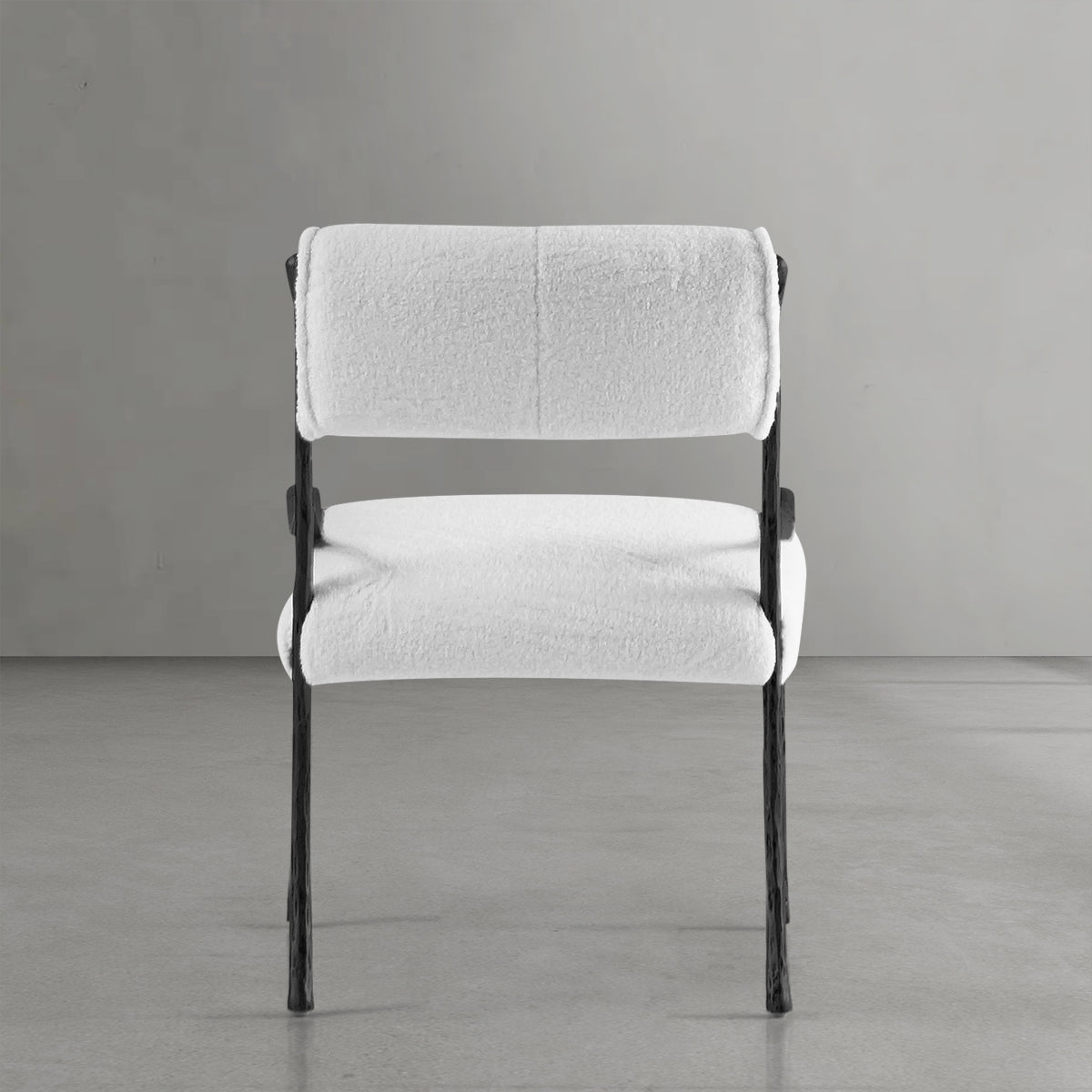 Thaddeus Retro Copper Iron Frame Armless Dining Chair-Fullstarlighting