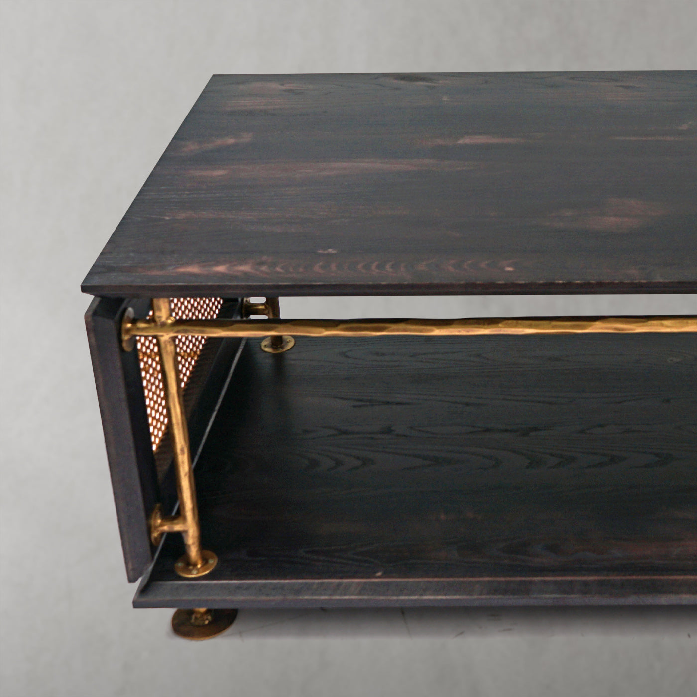 Thaddeus Vintage Rattan Wooden Coffee Table-Fullstarlighting