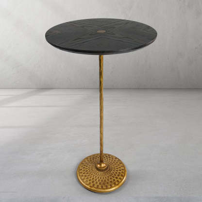 Thaddeus Wooden Side Table-Fullstarlighting