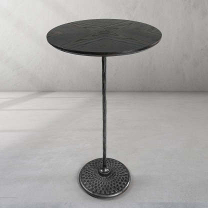 Thaddeus Wooden Side Table-Fullstarlighting