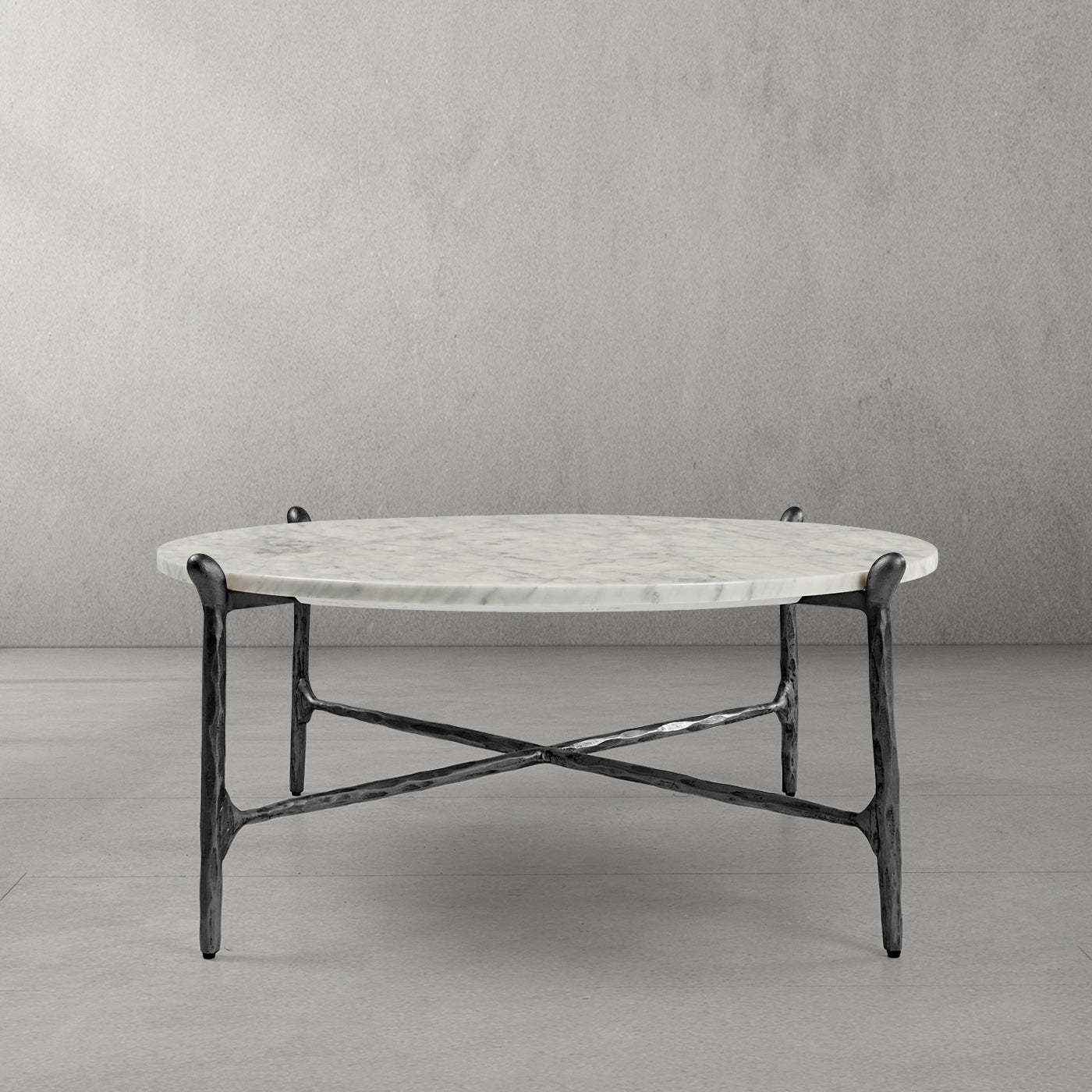 Thaddeus Round Horn Marble Coffee Table & Side Table-Fullstarlighting