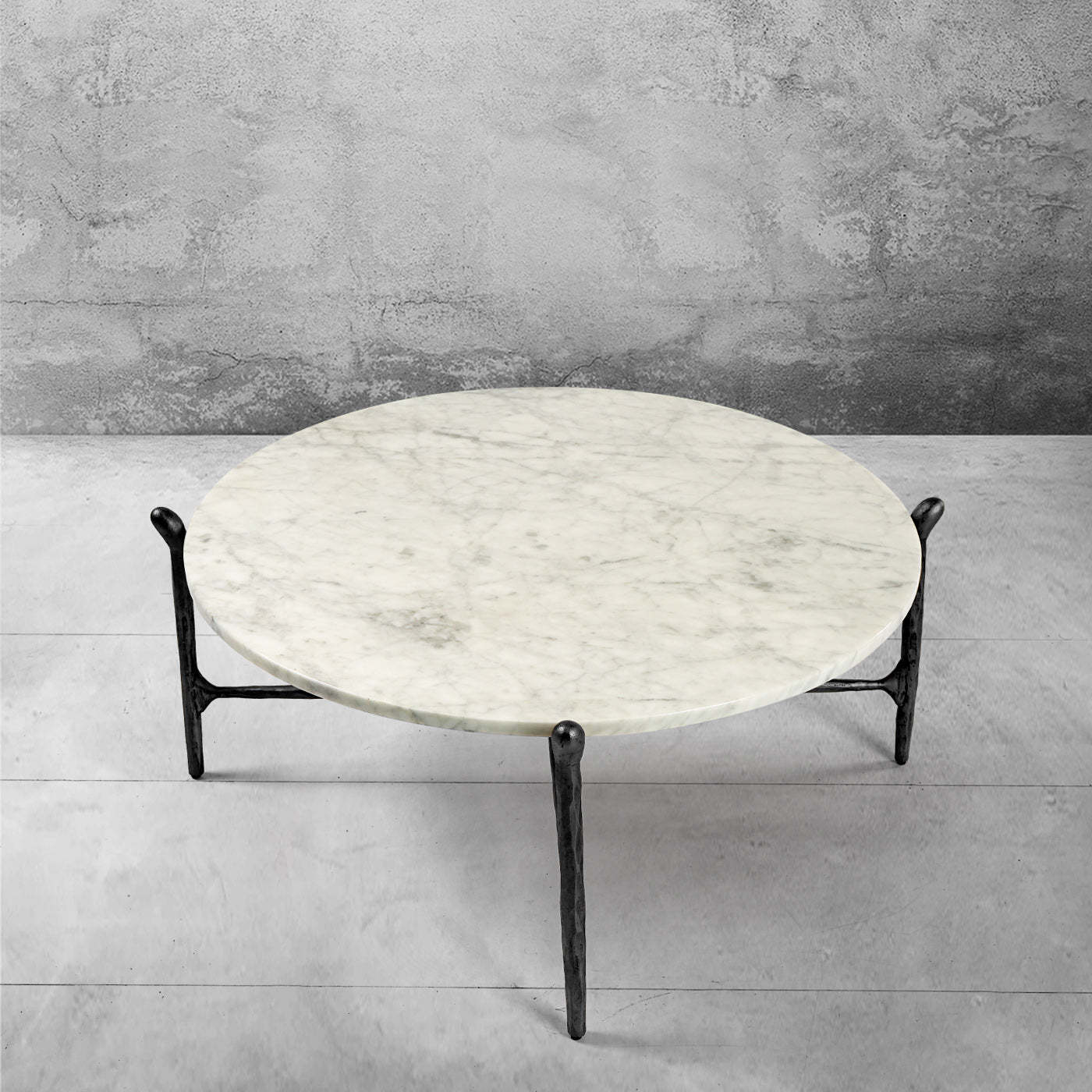 Thaddeus Round Horn Marble Coffee Table & Side Table-Fullstarlighting