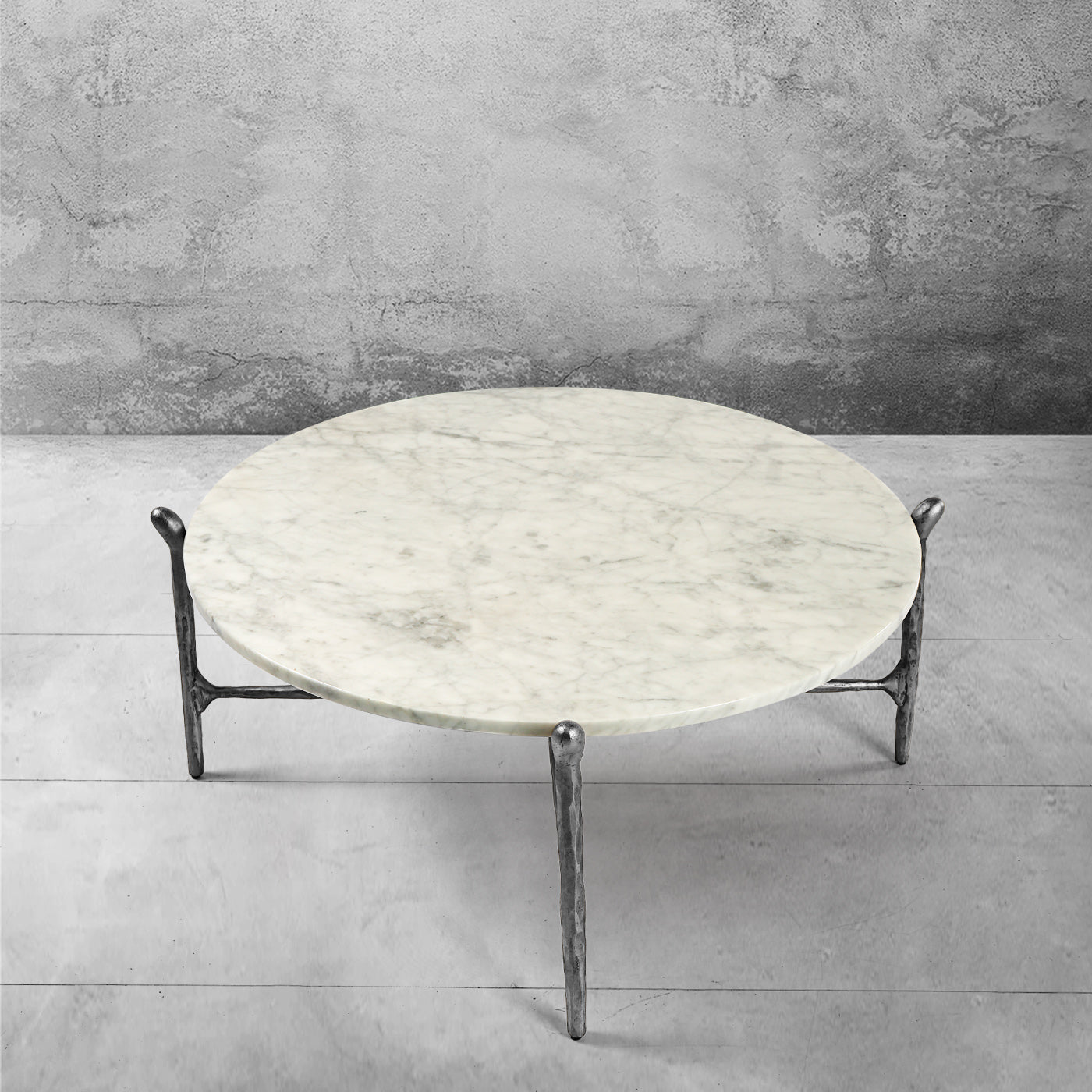 Thaddeus Round Horn Marble Coffee Table & Side Table-Fullstarlighting