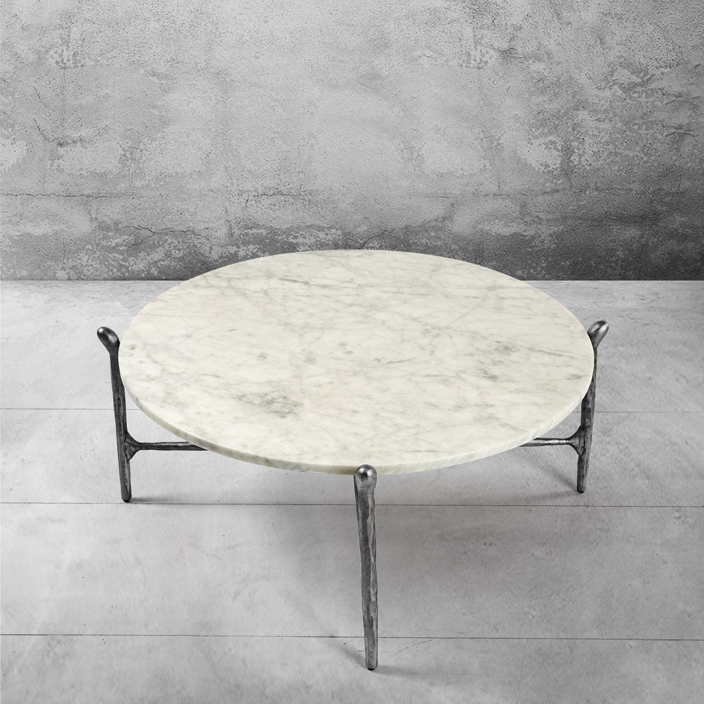 Thaddeus Round Horn Marble Coffee Table & Side Table-Fullstarlighting