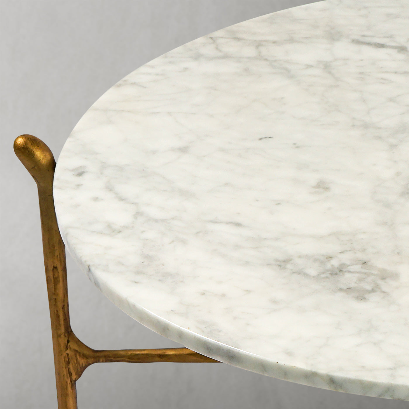Thaddeus Round Horn Marble Coffee Table & Side Table-Fullstarlighting